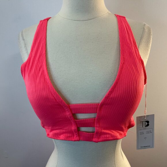 Tinibikini Swimwear Women's 2-Pc Coral Fire Bikini Set - Size Large - NWT - Picture 2 of 7